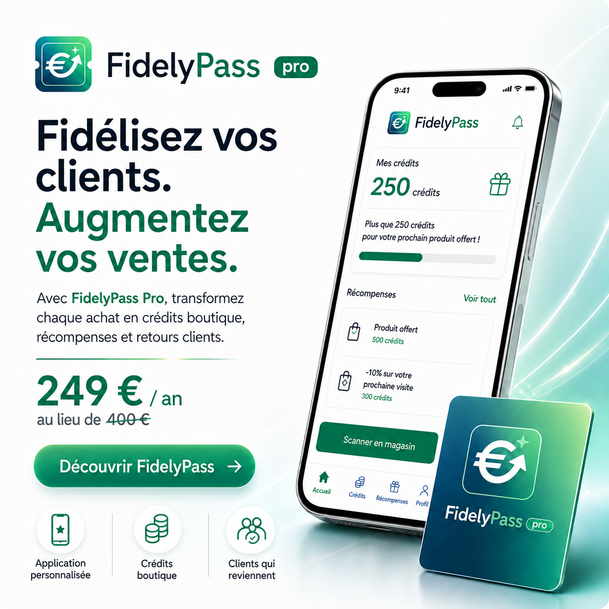 FidelyPass Pro - Fidélisez vos clients